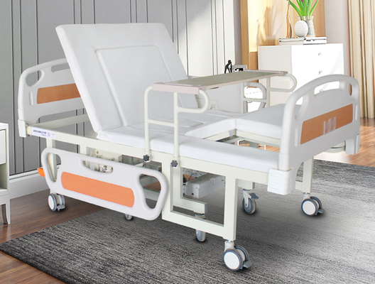 บ้าน เตียงพยาบาลไฟฟ้า กับ เตียงนอน รถเข็นที่ถอดออกได้ สีขาว