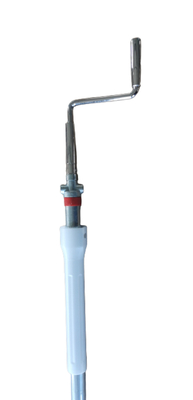 Rocker White Metal Medical Crank Handle สำหรับเตียงโรงพยาบาลด้วยตนเอง