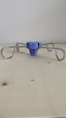 โรงพยาบาล Medical Drip Infusion Stand Hooks น้ำเงินดำและขาว
