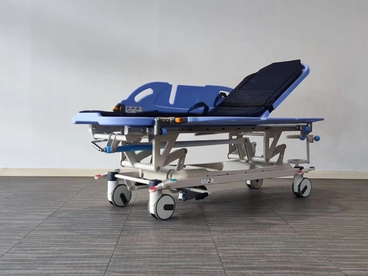 วัสดุป้องกันล้อล็อกฉุกเฉินสีน้ำเงิน ABS 150 กก. ขนย้ายผู้ป่วย