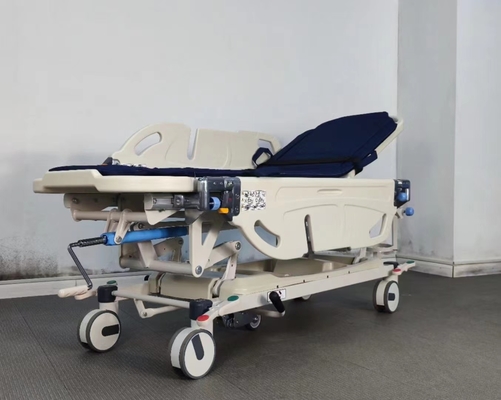 วัสดุป้องกันล้อล็อกฉุกเฉินสีน้ำเงิน ABS 150 กก. ขนย้ายผู้ป่วย
