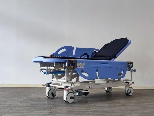 วัสดุป้องกันล้อล็อกฉุกเฉินสีน้ำเงิน ABS 150 กก. ขนย้ายผู้ป่วย