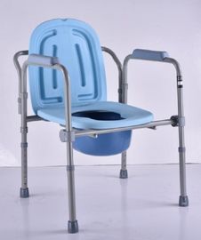เก้าอี้ไม่เต็มเต็งพับได้ออกแบบ Commodes วัสดุโครงท่อทองแดงสีเทา