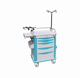 ABS Medicine Crash Cart อุปกรณ์โรงพยาบาลรักษารถเข็นอเนกประสงค์