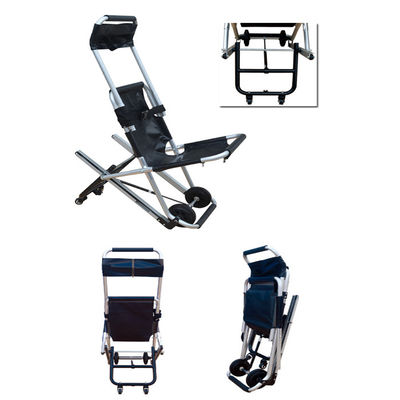 อลูมิเนียมอัลลอยด์พับได้ 4 ล้อ Crawlers เก้าอี้อพยพฉุกเฉินพร้อม Trake