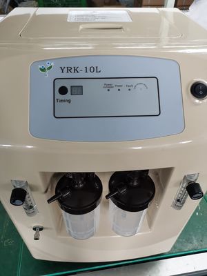 10L 93% Concentrator ออกซิเจนเครื่อง Double Flow วัสดุสิ้นเปลืองอุปกรณ์การแพทย์ Flow