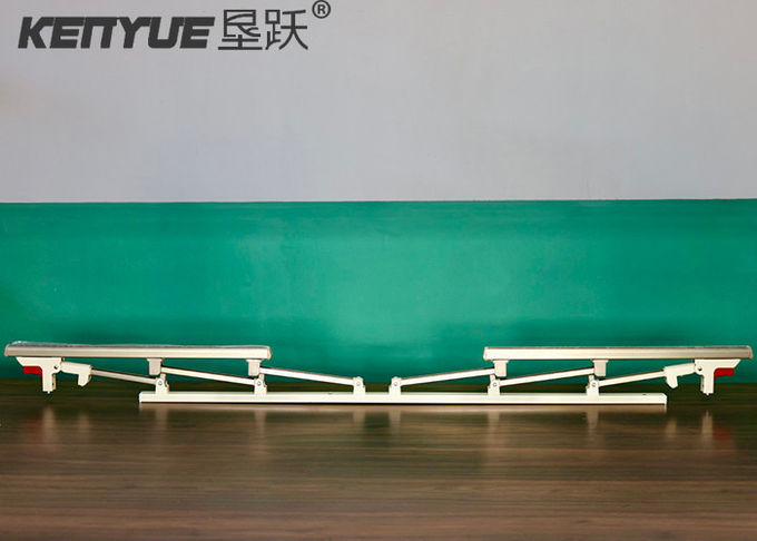 สวิตช์คู่สีขาวรางข้างเตียงทางการแพทย์ Hexapole Aluminium Alloy 1